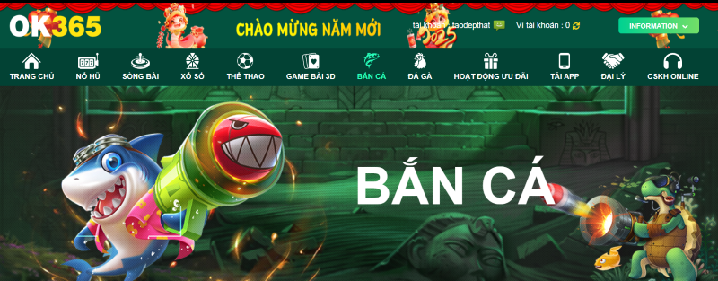 Bắn cá 1 bắn cá ok365